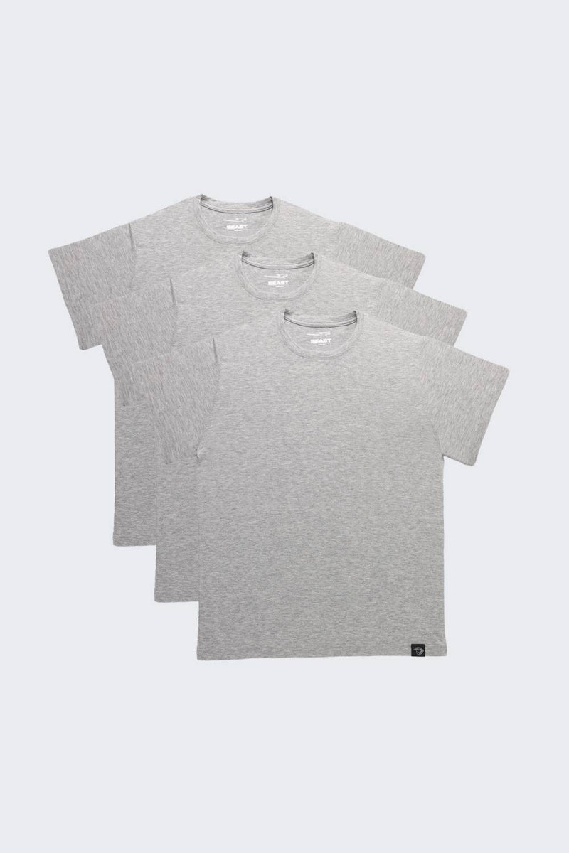 Short Sleeve Crew Neck 3-Pack
