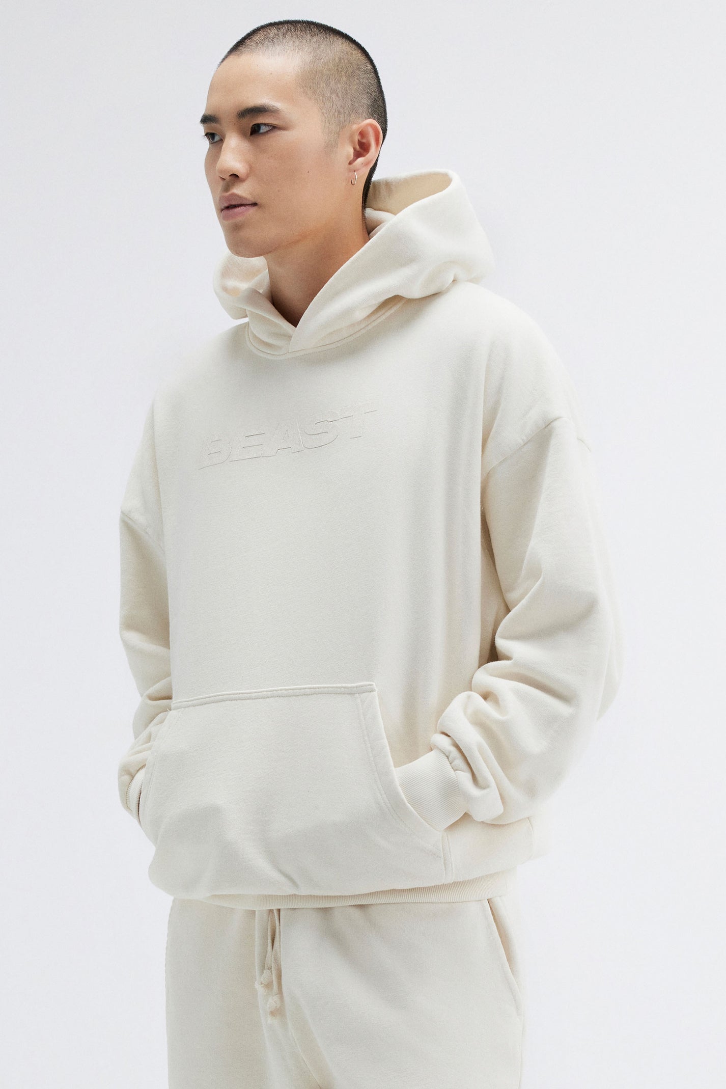 BEAST ORIGINALS HOODIE - OFF WHITE – MrBeast.store