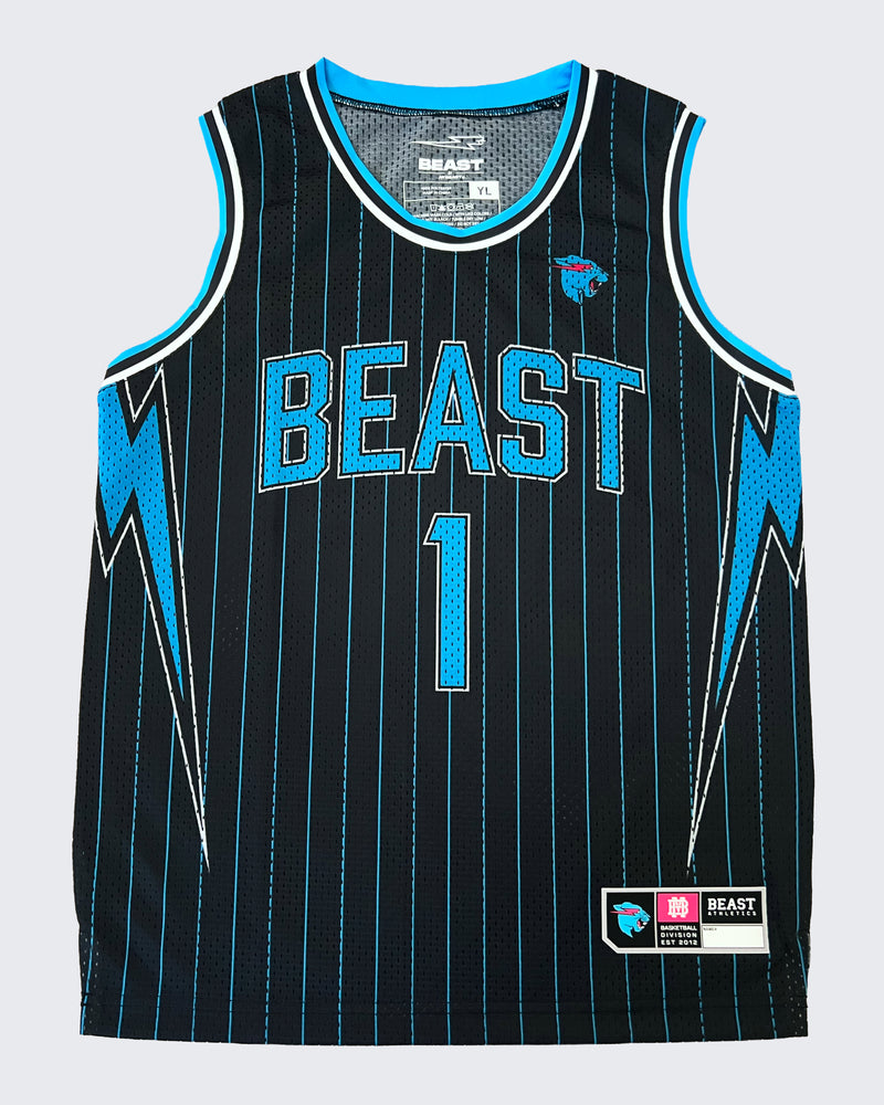 Authentic Pinstripe Bolt Basketball Jersey