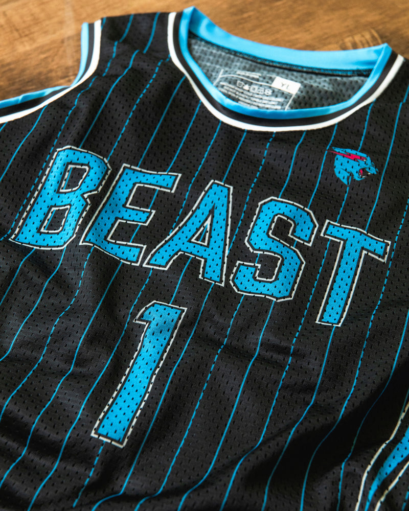 Authentic Pinstripe Bolt Basketball Jersey