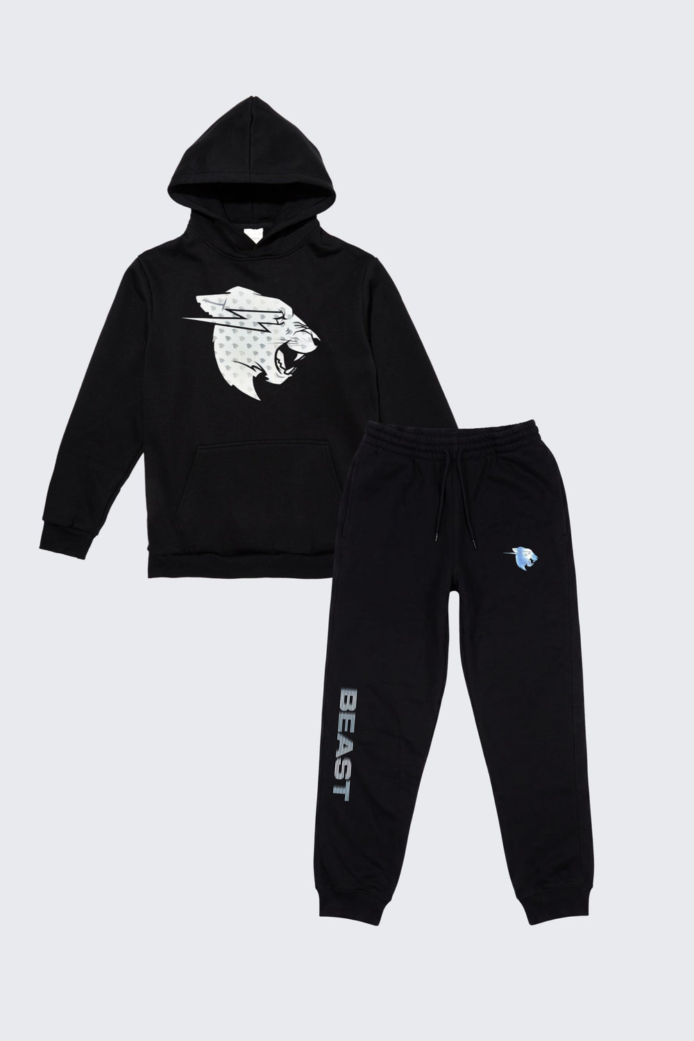 Beast Sweat Jogger and Holographic Hoodie Set
