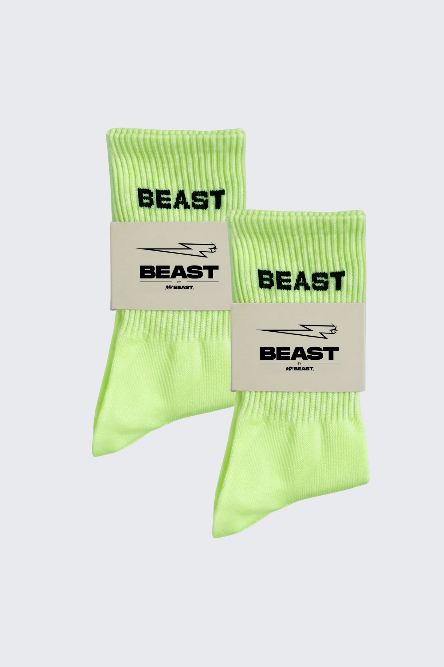 2 Pack Glow in the Dark Beast Socks Bundle