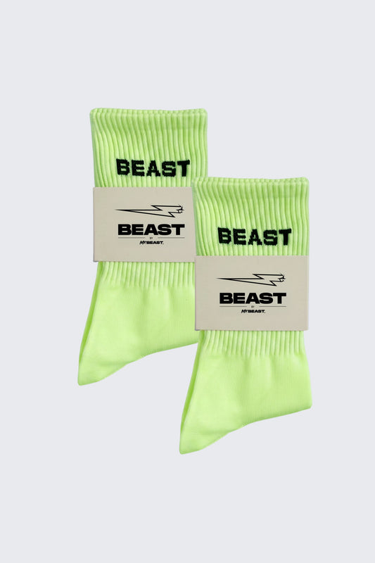 2 Pack Glow in the Dark Beast Socks Bundle