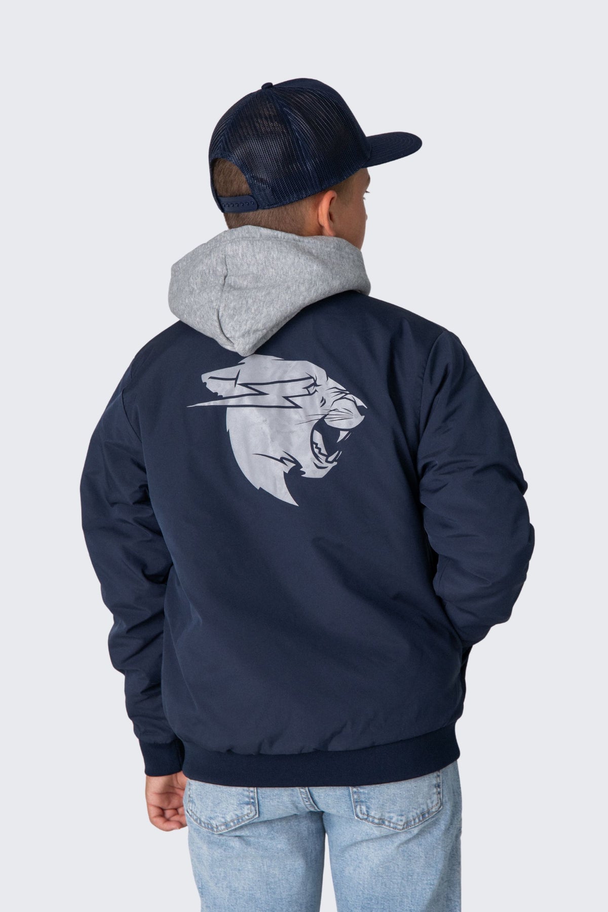 Beast Holographic Illusion Bomber Jacket