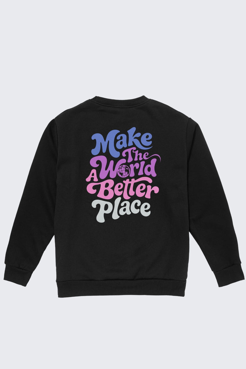 Make the World a Better Place Retro Crew Sweatshirt