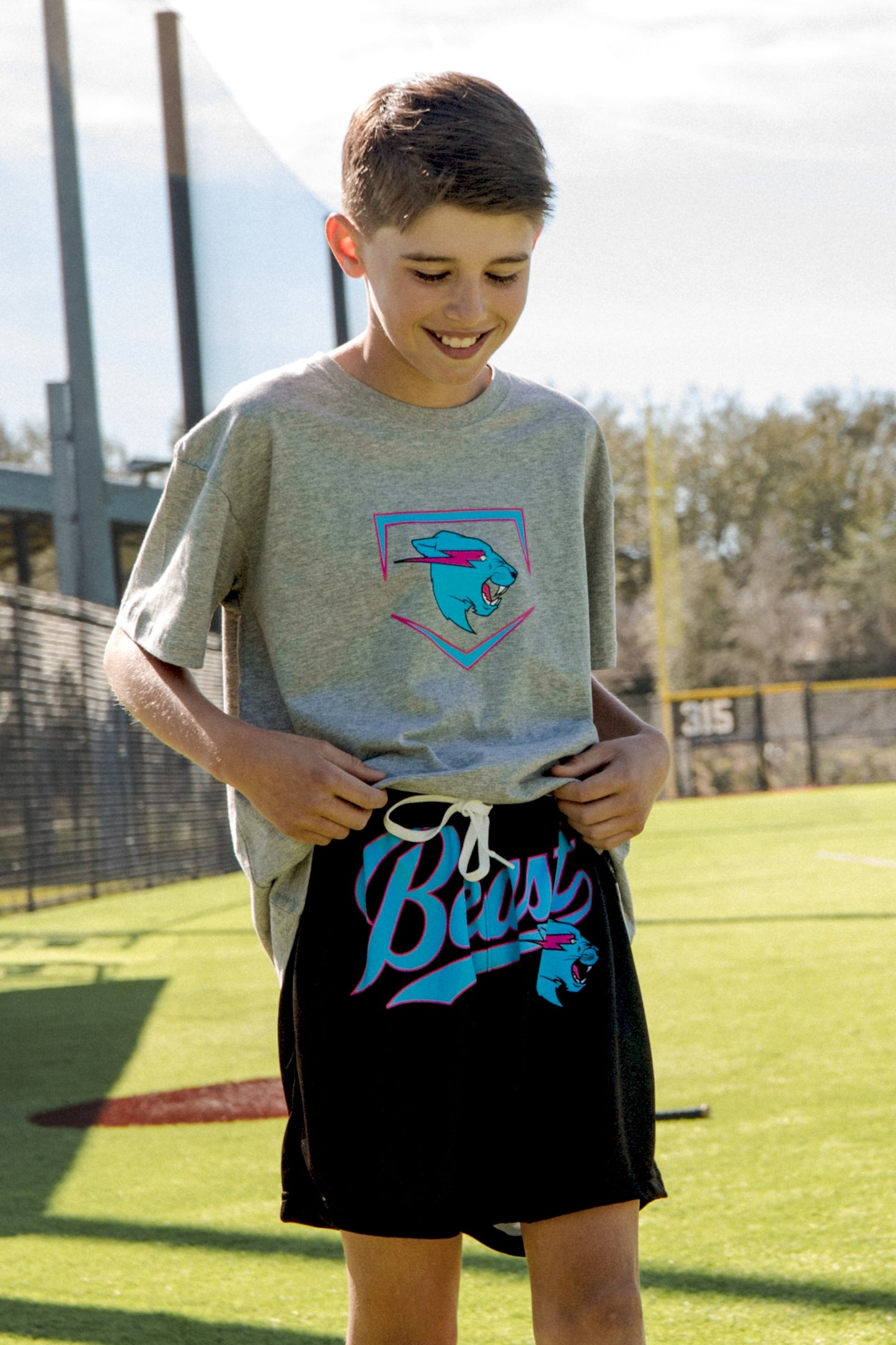 Beast Script Baseball Shorts