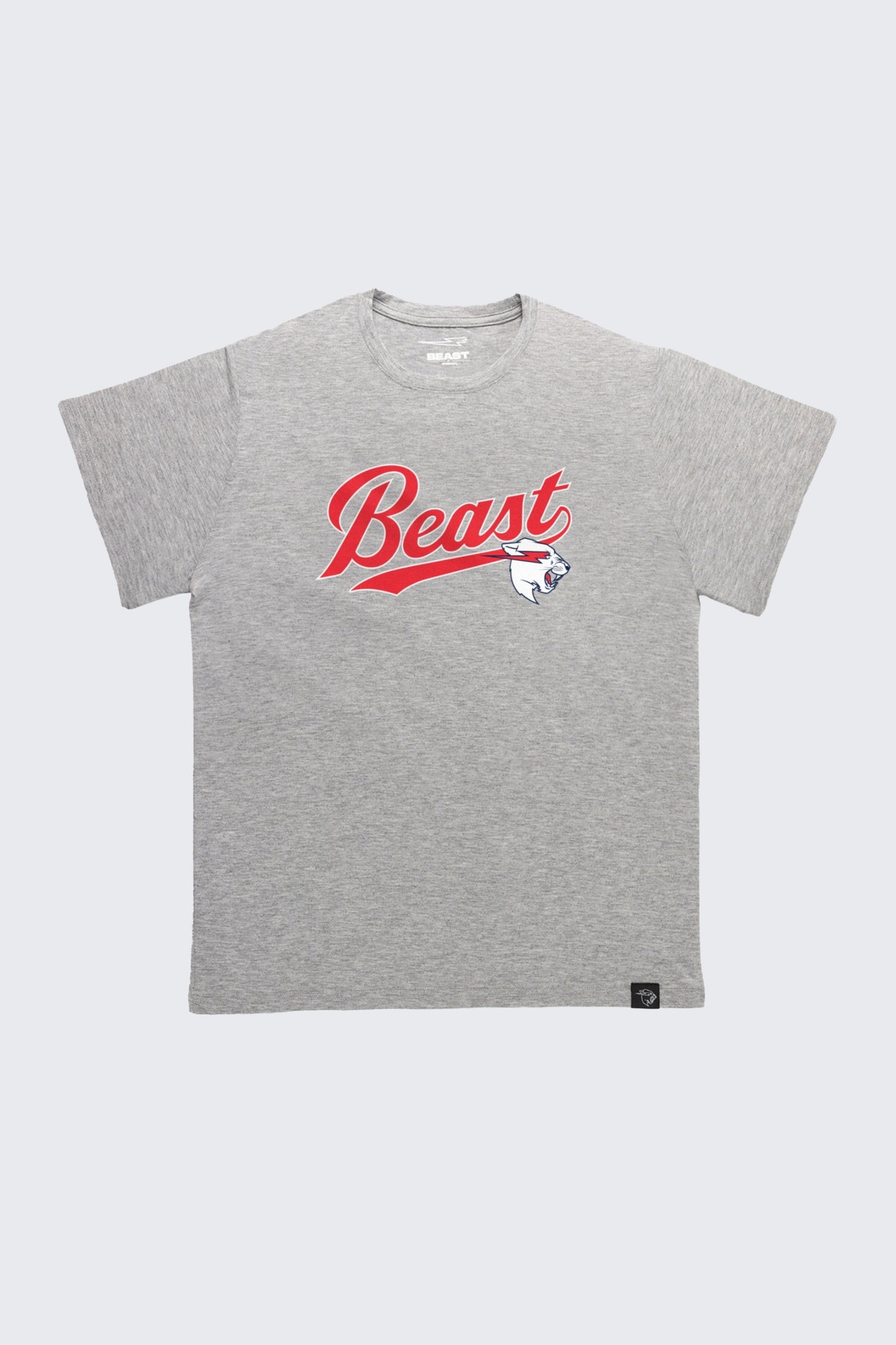 Beast Script Baseball Tee