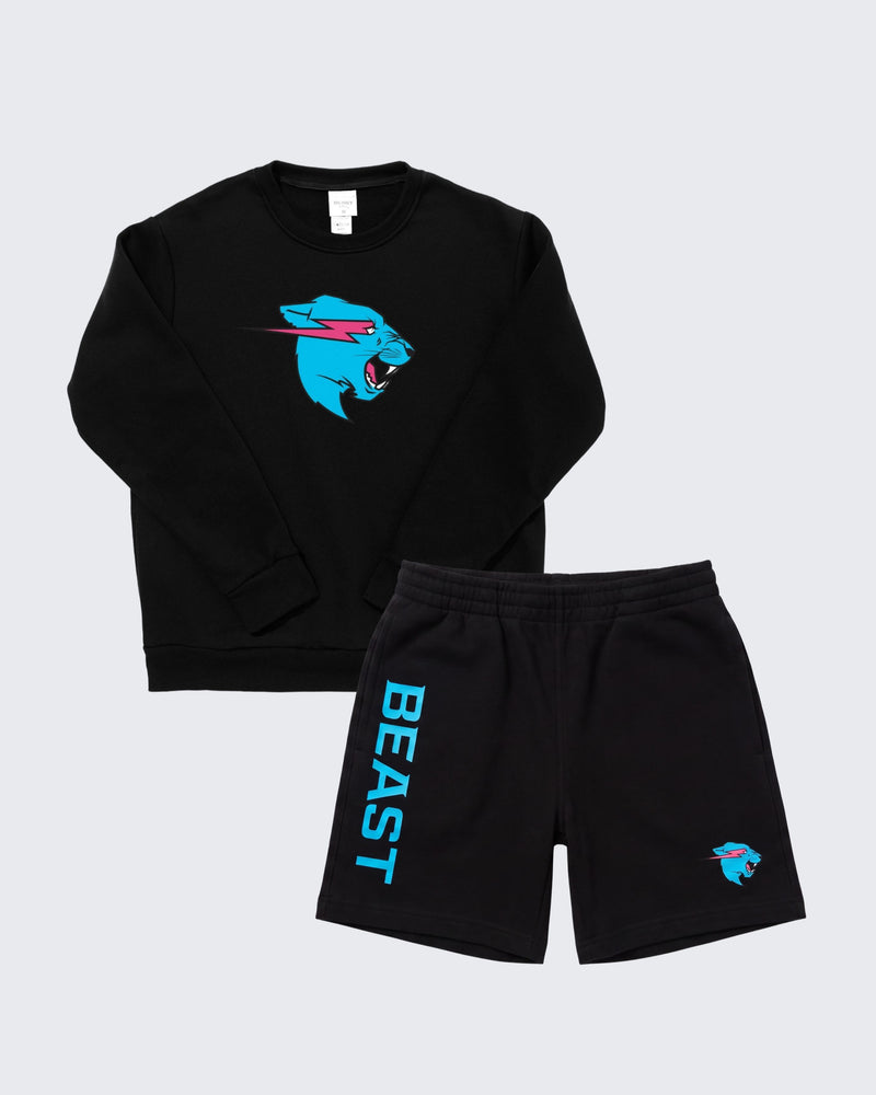 Beast Panther Sweat Set Bundle - Black