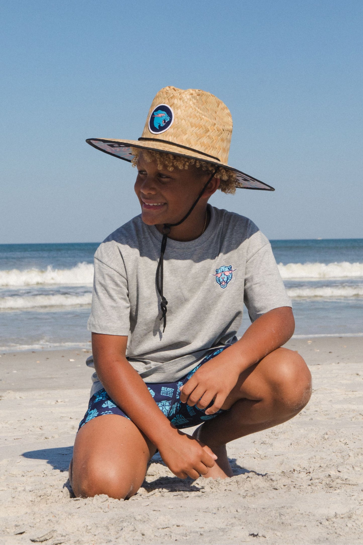 Beast Vibes Straw Hat