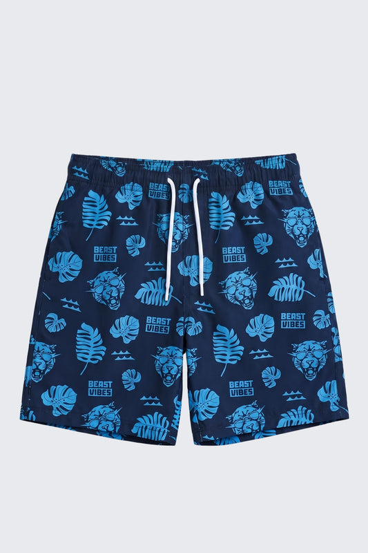 Beast Vibes Wave Board Shorts