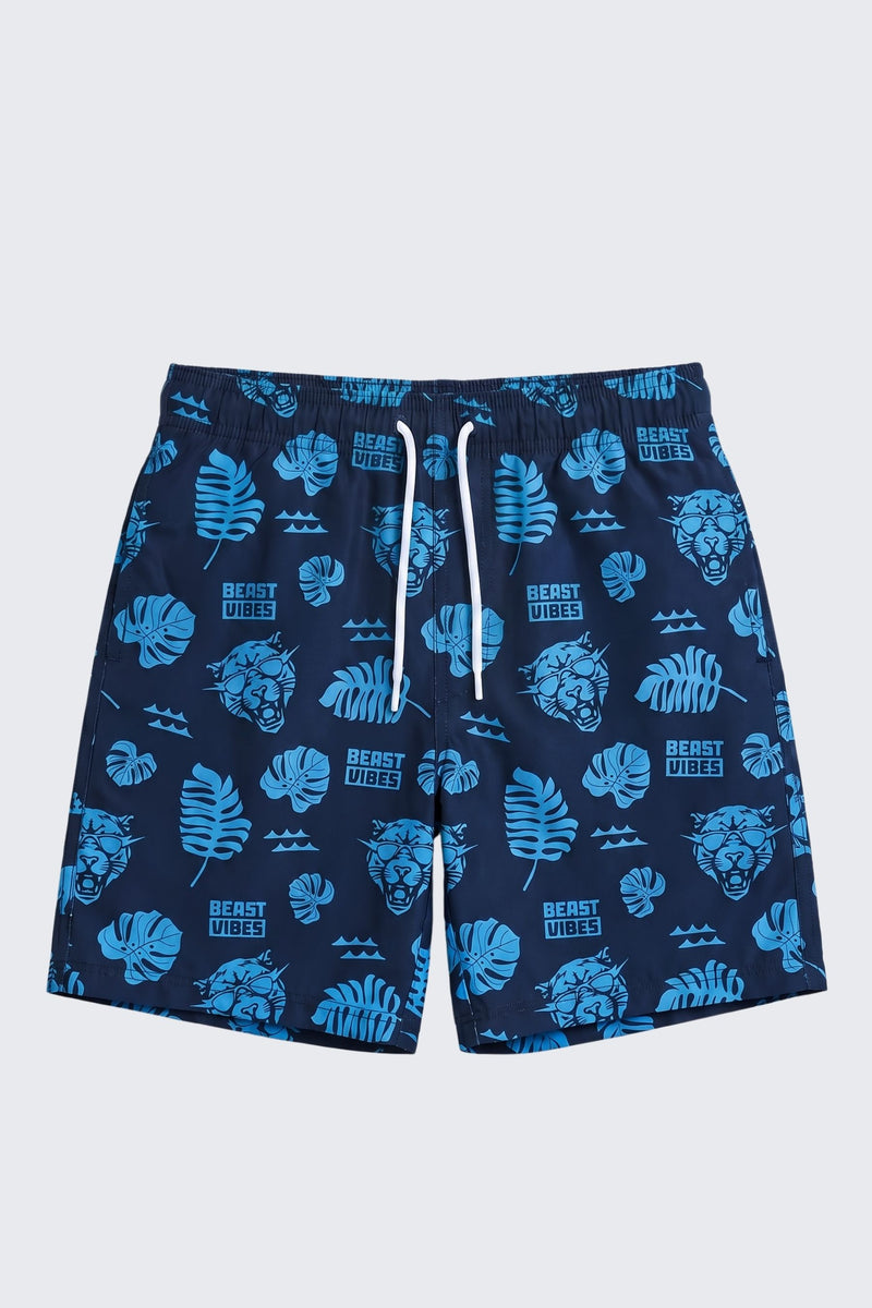 Beast Vibes Wave Board Shorts
