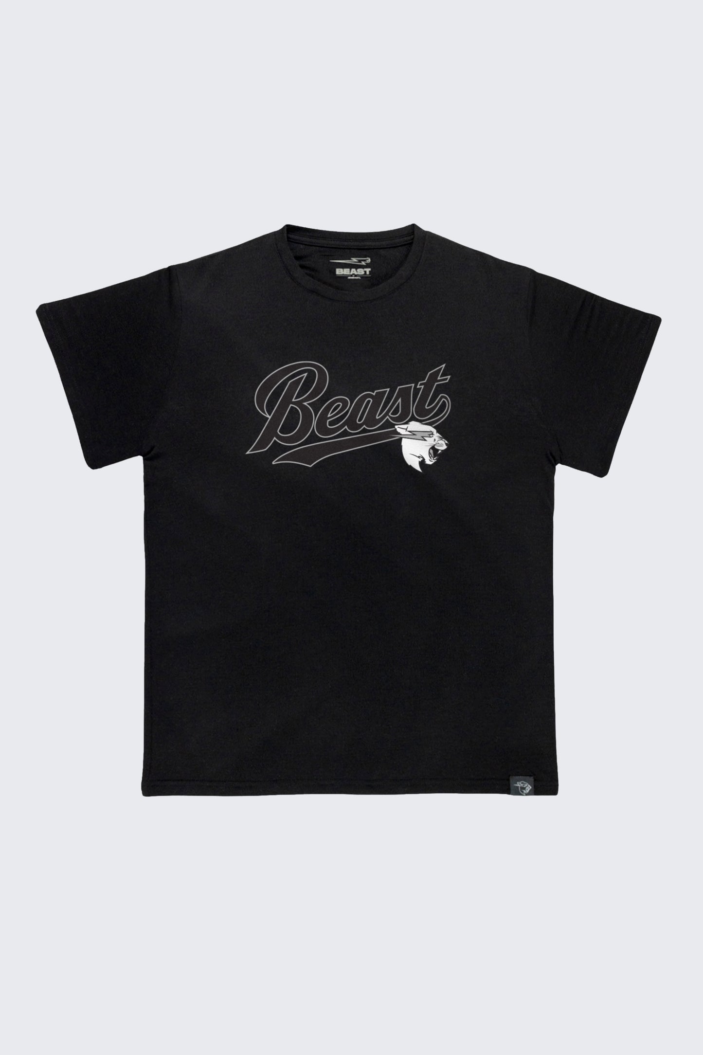 Beast Script Baseball Tee