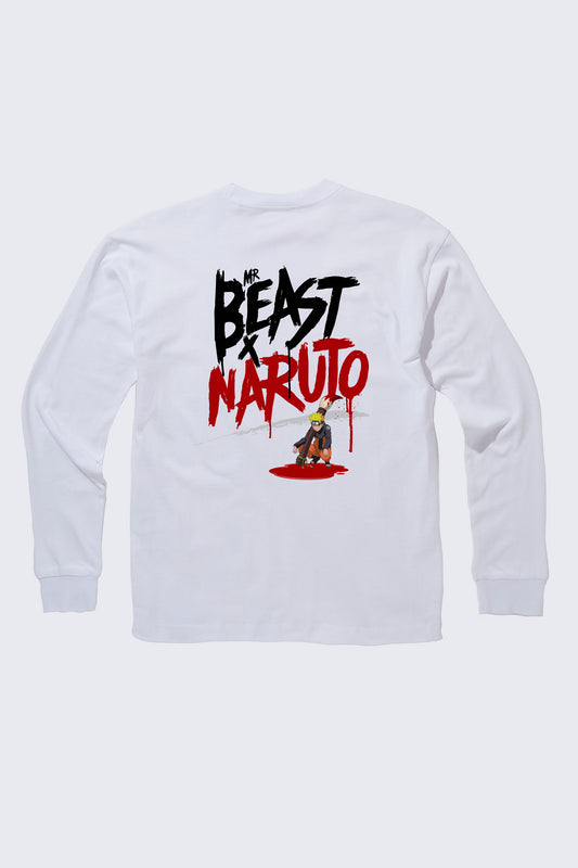 MrBeast x Naruto Gaka Long Sleeve Tee