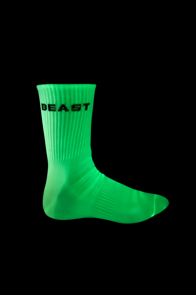 4 Pack Glow in the Dark Beast Socks Bundle