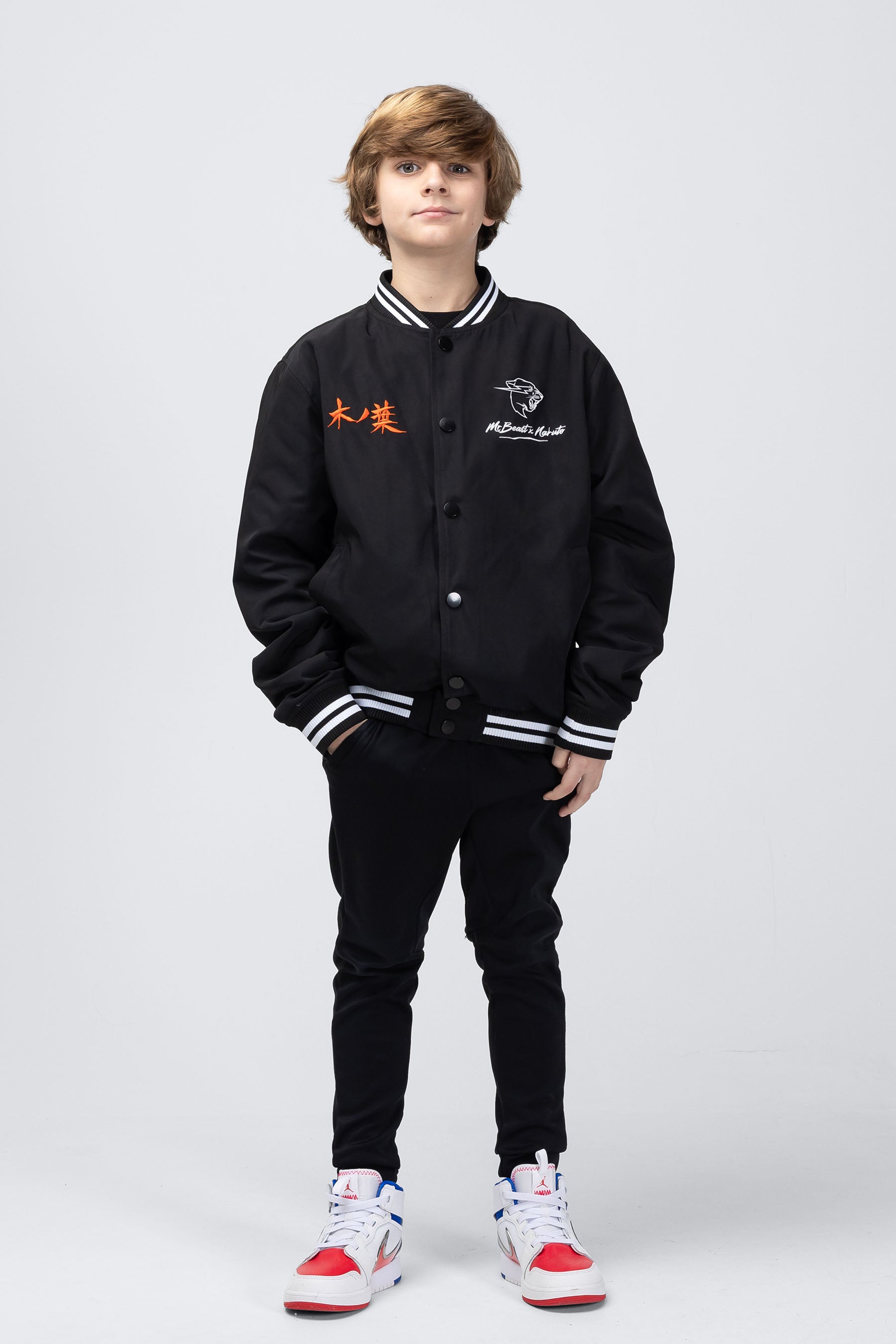 ブラック ジャケット HIKAGE XL MrBeast.store – Jacket Hokage NARUTO x MrBeast ミュージシャン