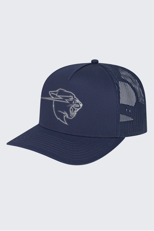 Silver Reflective Panther Hat