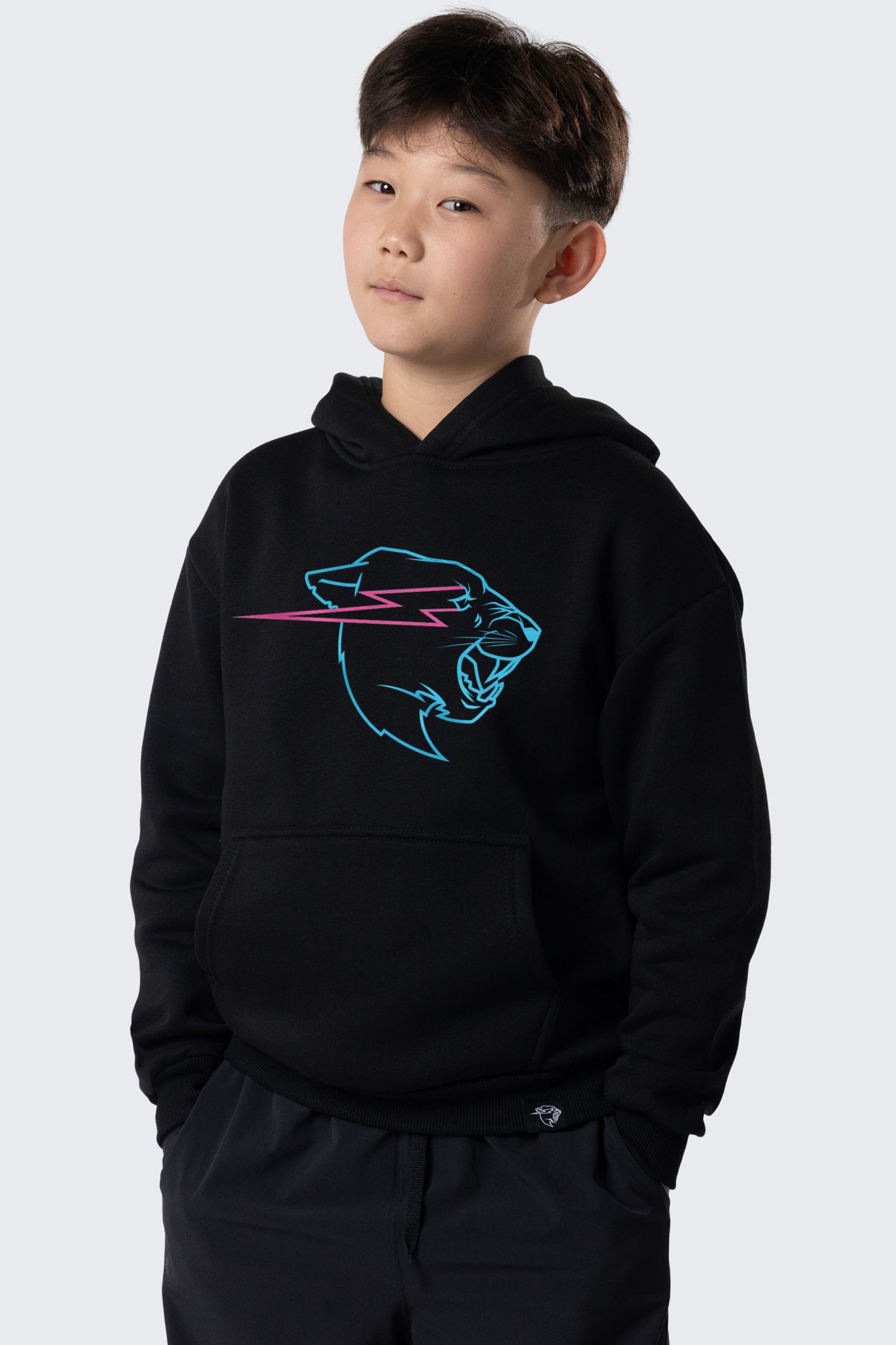 Glow In The Dark Panther Hoodie - Black