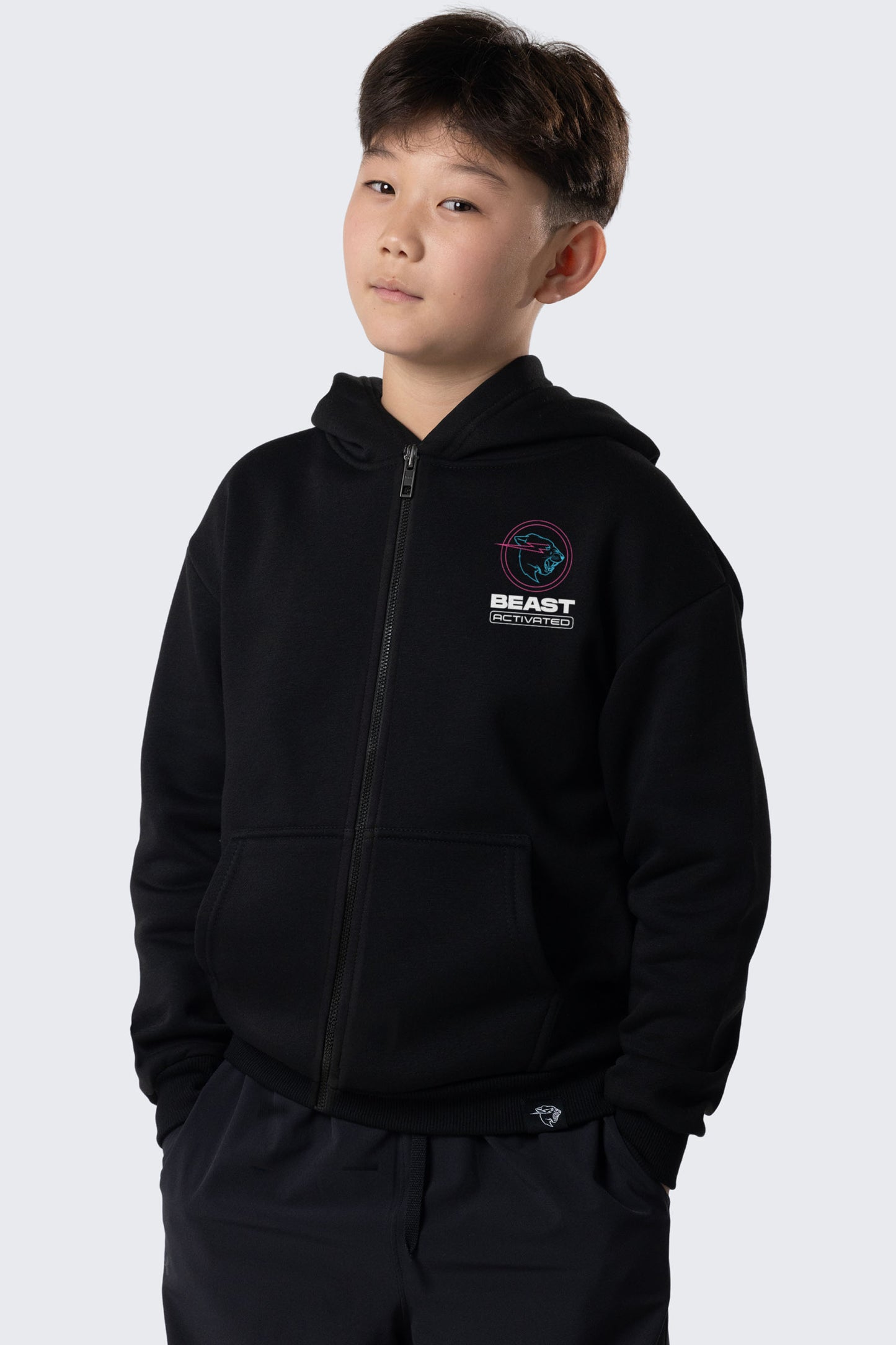 Glow In The Dark Beast Activated Zip Hoodie