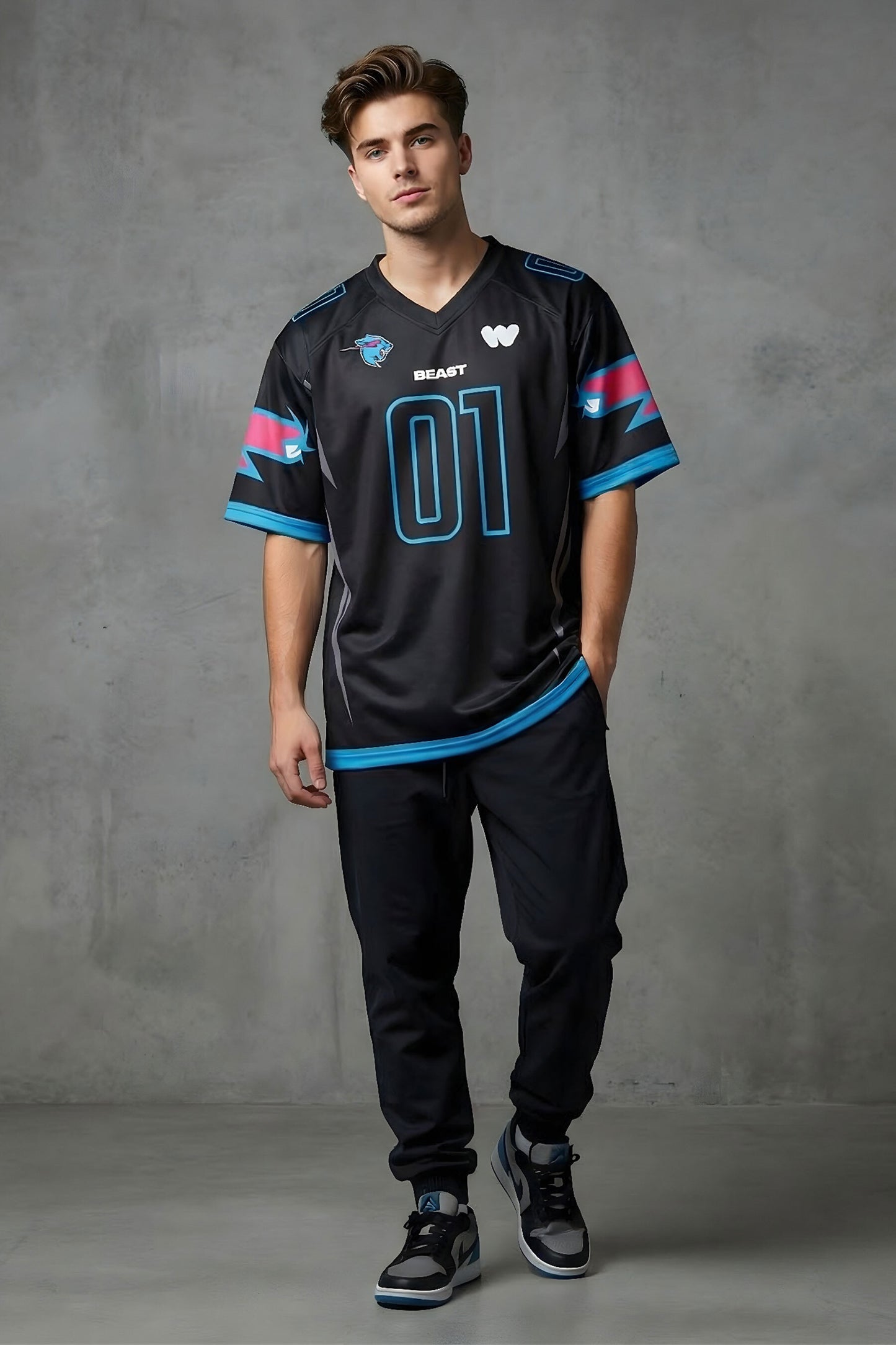 ALL PROCEEDS TO CHARITY -- Beast x Whatnot Football jersey