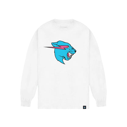 KIDS PANTHER L/SLEEVE TEE - WHITE