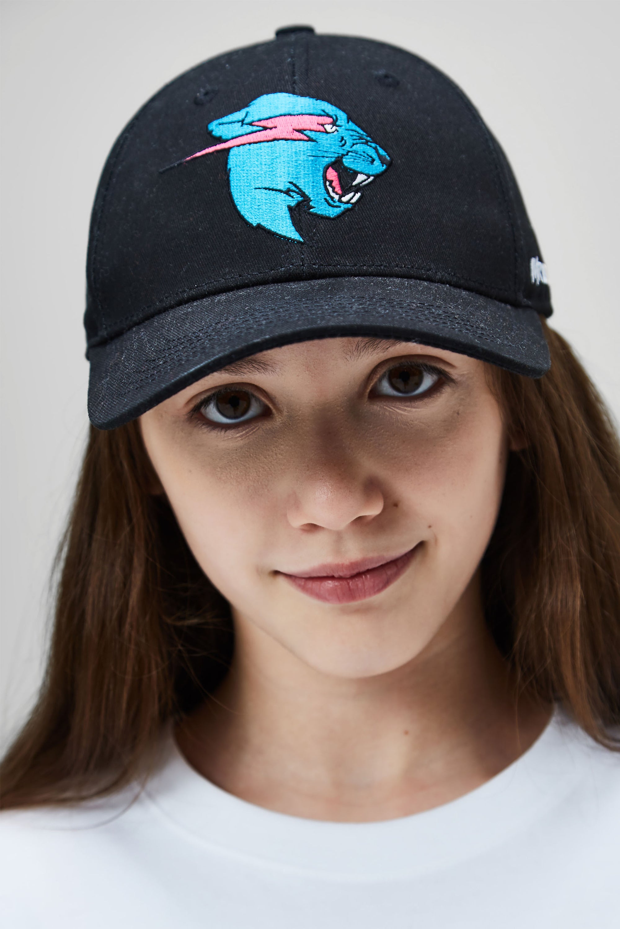 PANTHER SNAPBACK HAT - BLACK