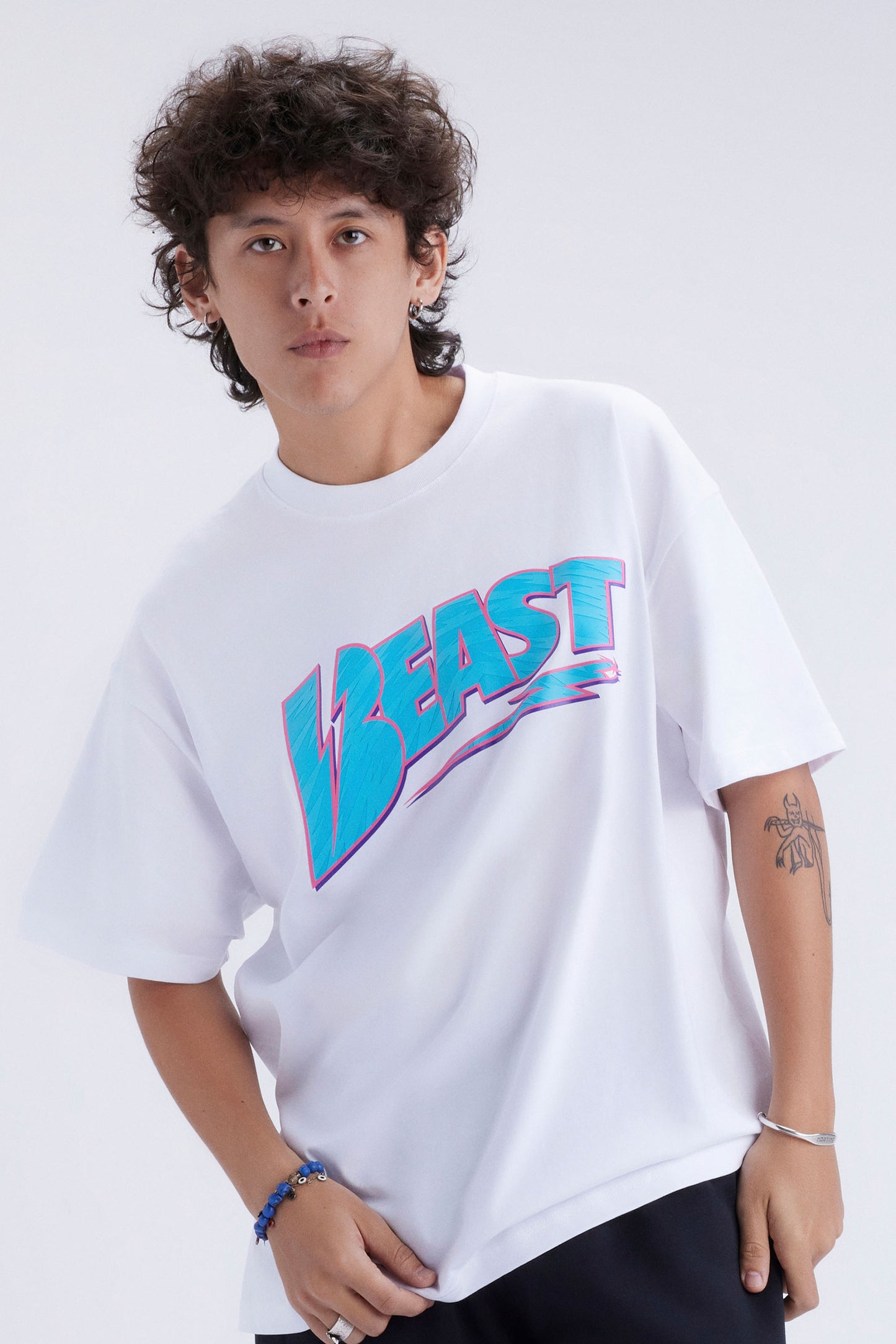 3D BOLT S/SLEEVE TEE - WHITE