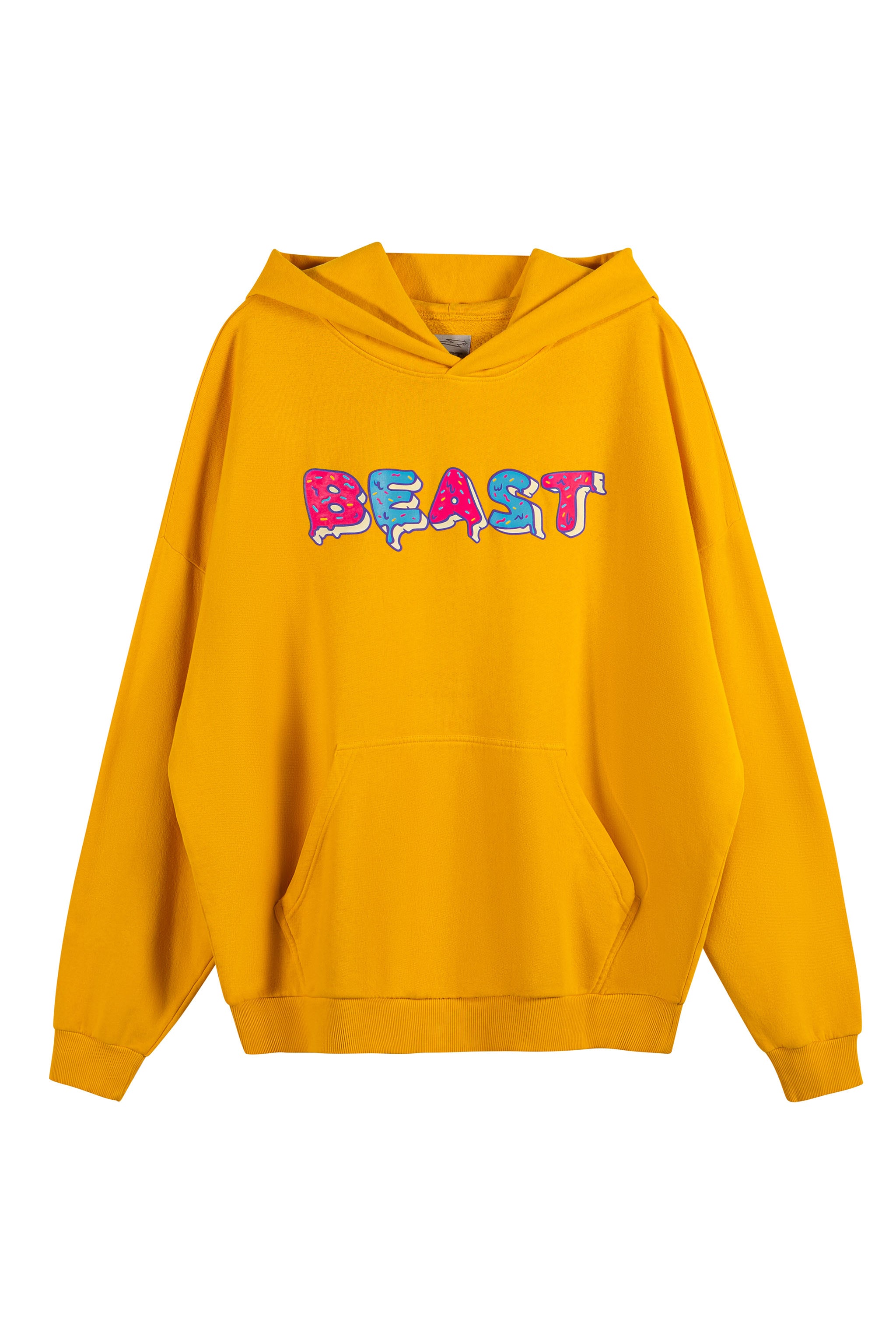 MrBeast.store Kids Basics Frosted Beast Hoodie Yellow 10Y