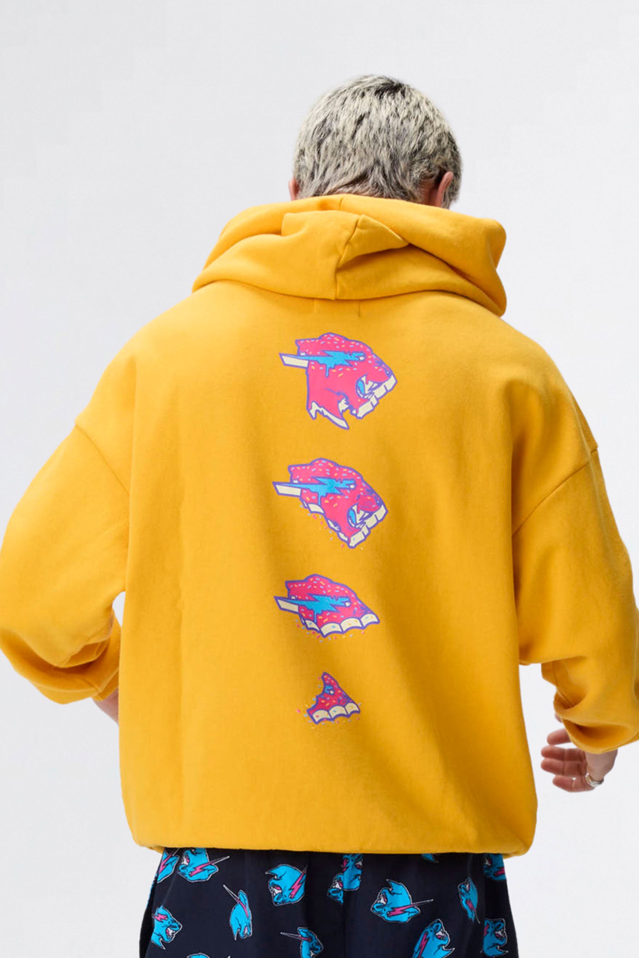 Yellow mr beast hoodie new arrivals