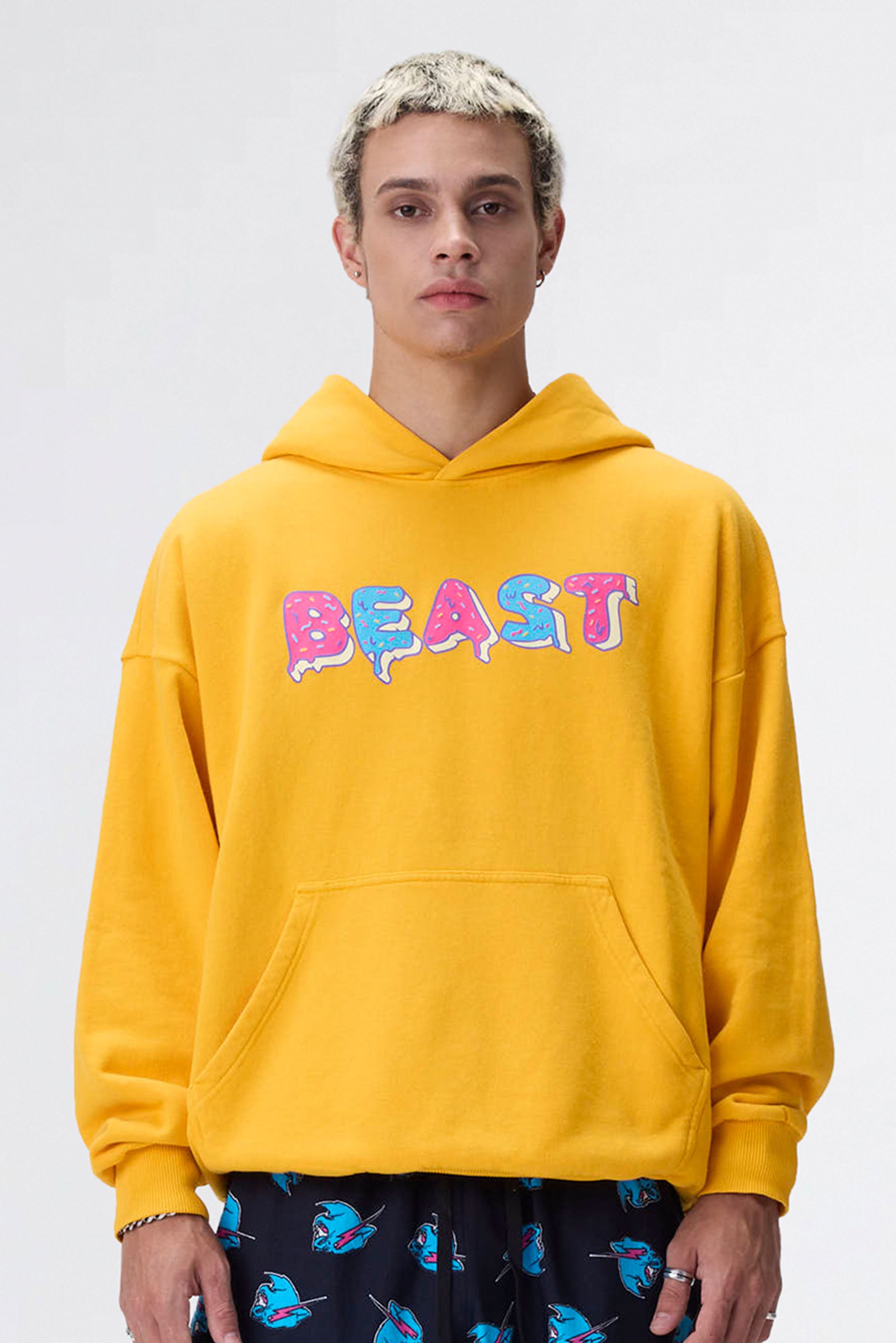 Mr beast 2025 hoodie yellow