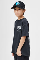 KIDS MECH S/SLEEVE TEE - BLACK