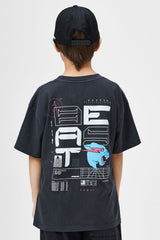 KIDS MECH S/SLEEVE TEE - BLACK