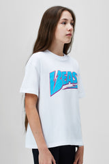 KIDS 3D BOLT S/SLEEVE TEE - WHITE