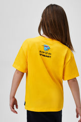 KIDS KANJI S/SLEEVE TEE -YELLOW