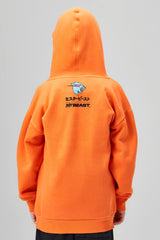 KIDS KANJI HOODIE - ORANGE