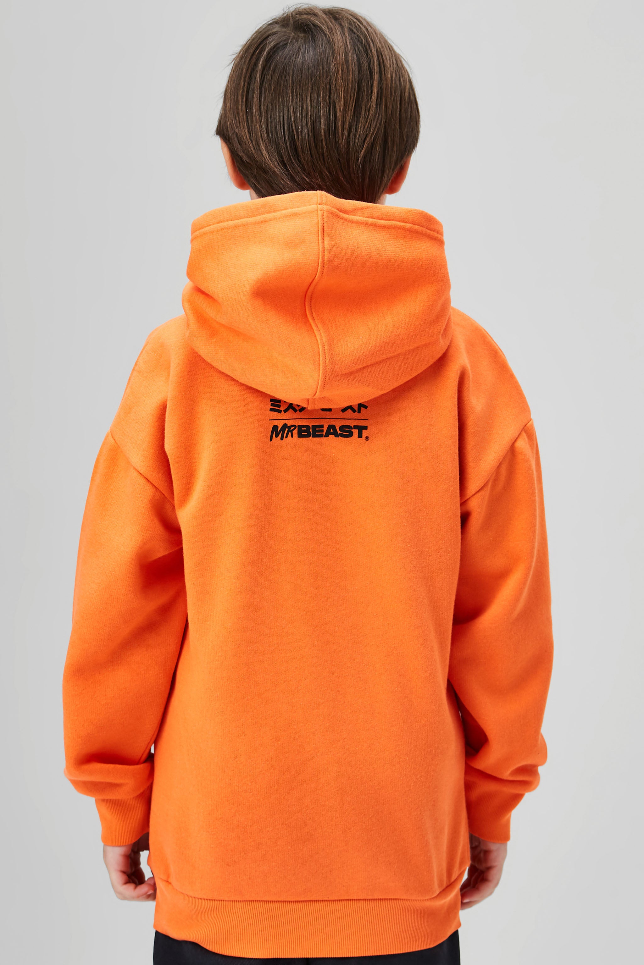 KIDS KANJI HOODIE - ORANGE – MrBeast.store