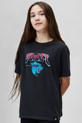 KIDS BEAST MASTER SS TEE - PIGMENT BLACK