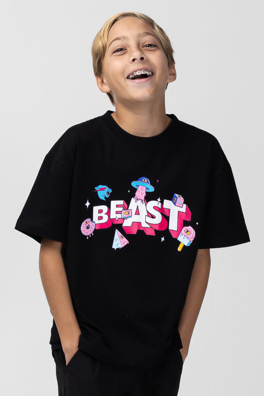 KIDS DONUTZ TEE - BLACK