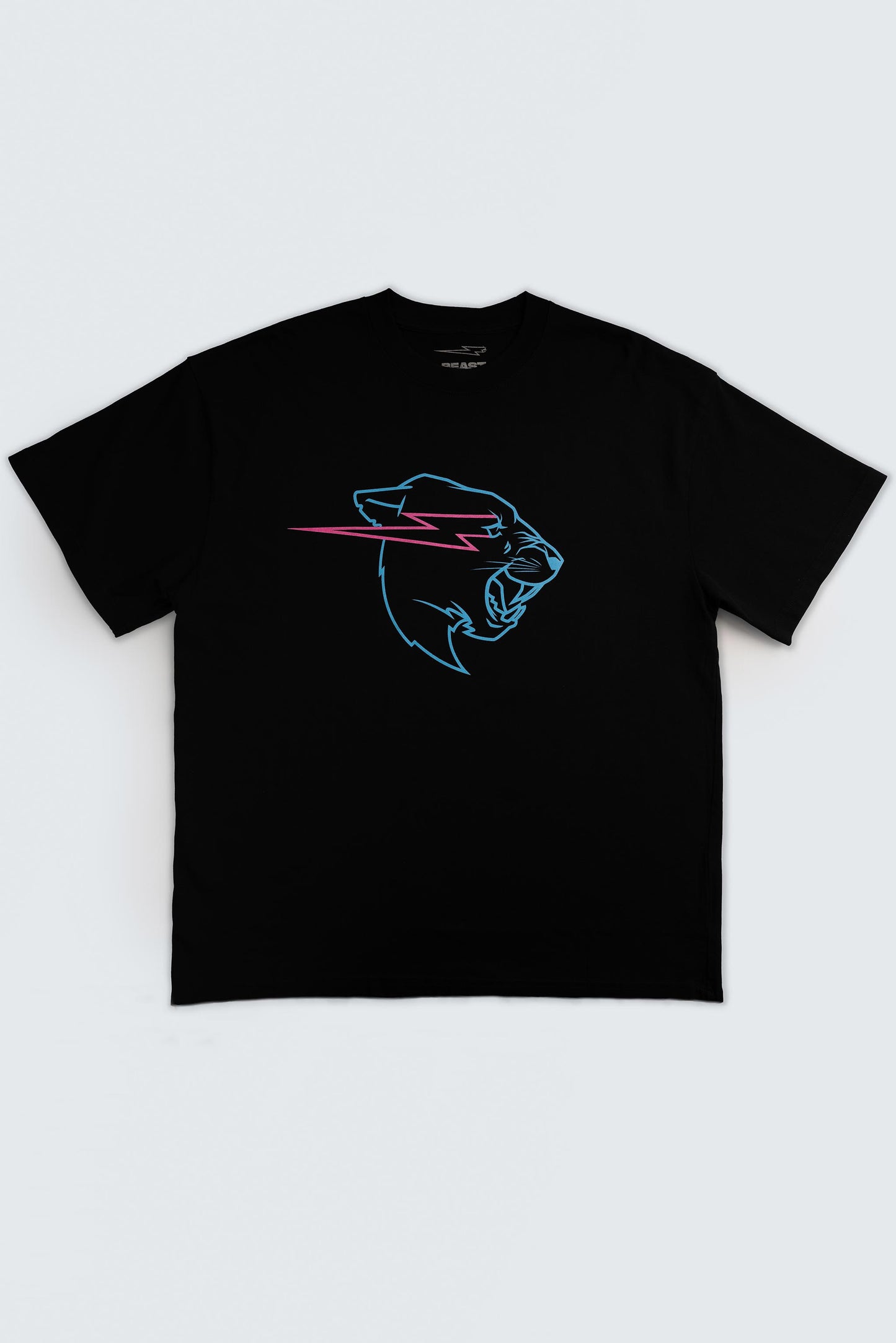 GLOW IN THE DARK PANTHER S/SLEEVE TEE - BLACK