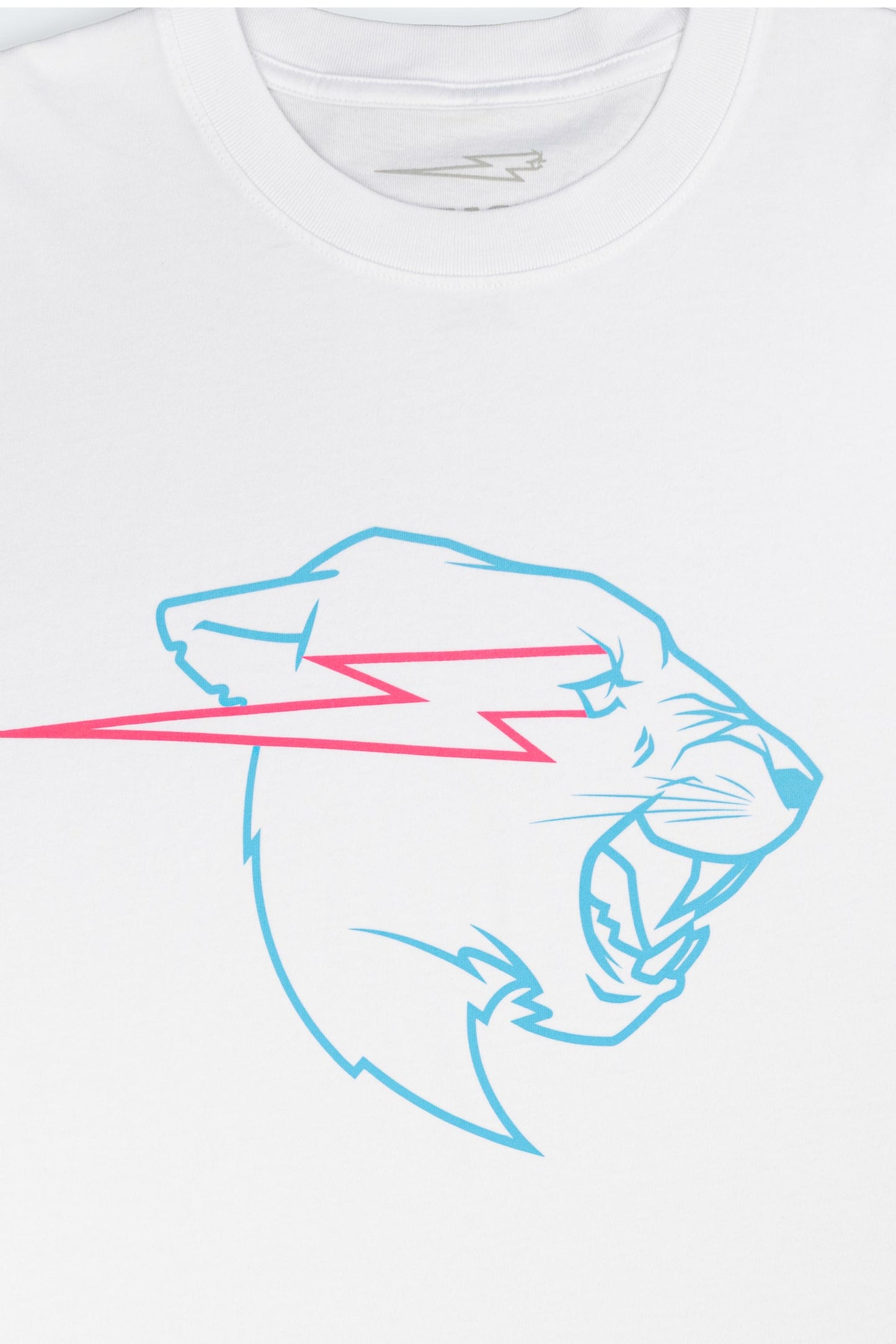 GLOW IN THE DARK PANTHER S/SLEEVE TEE - WHITE