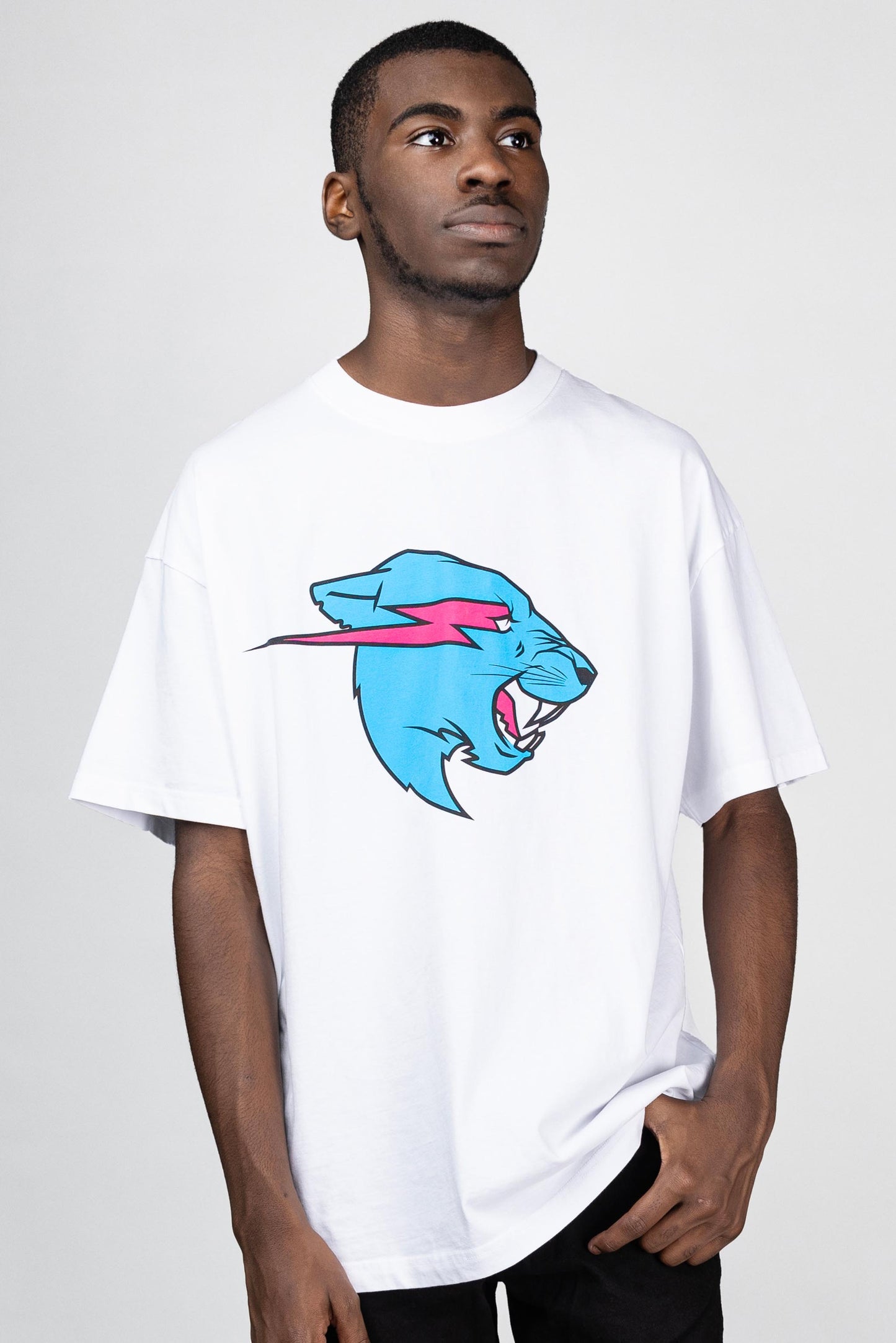 PANTHER S/SLEEVE TEE - WHITE