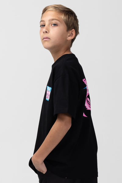 KIDS "HELLO MY NAME IS" TEE - BLACK