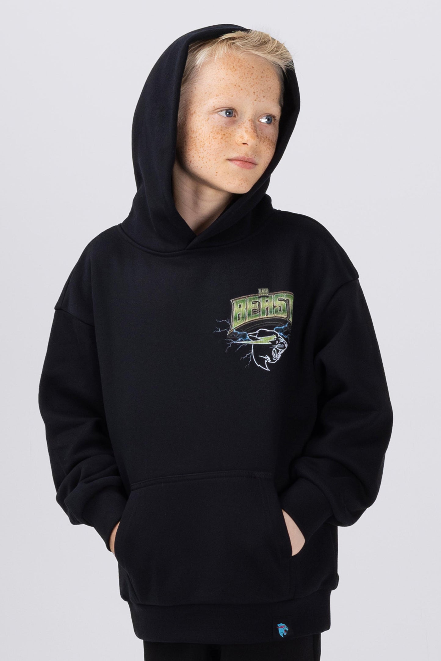 KIDS SNAKE BITE HOODIE - BLACK