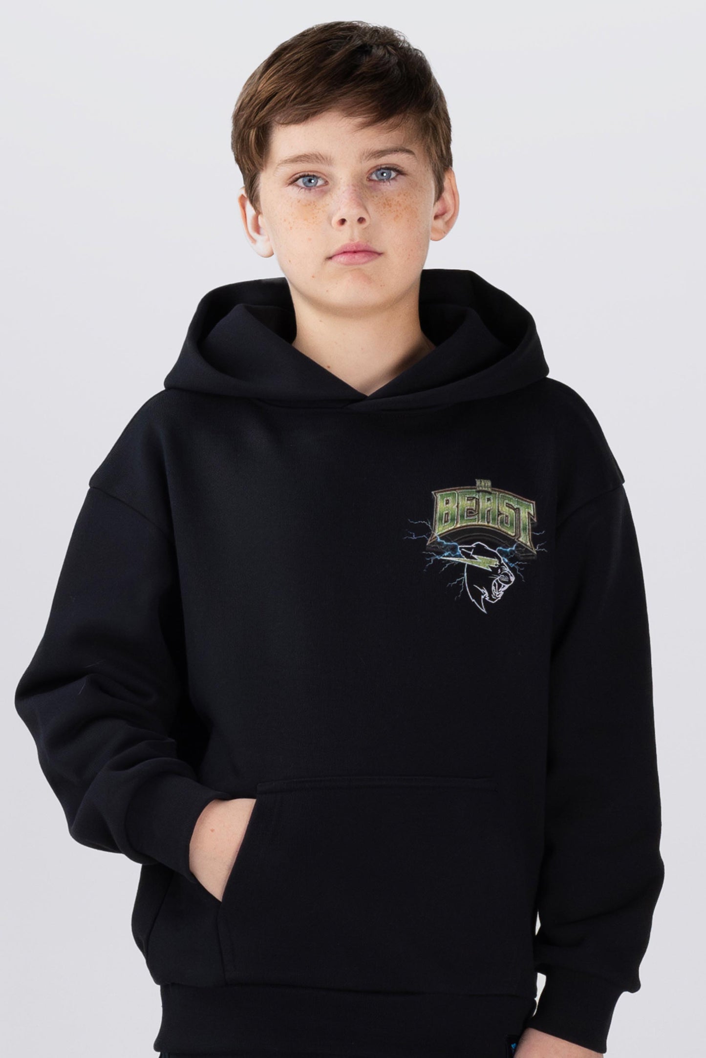 KIDS SNAKE BITE HOODIE - BLACK