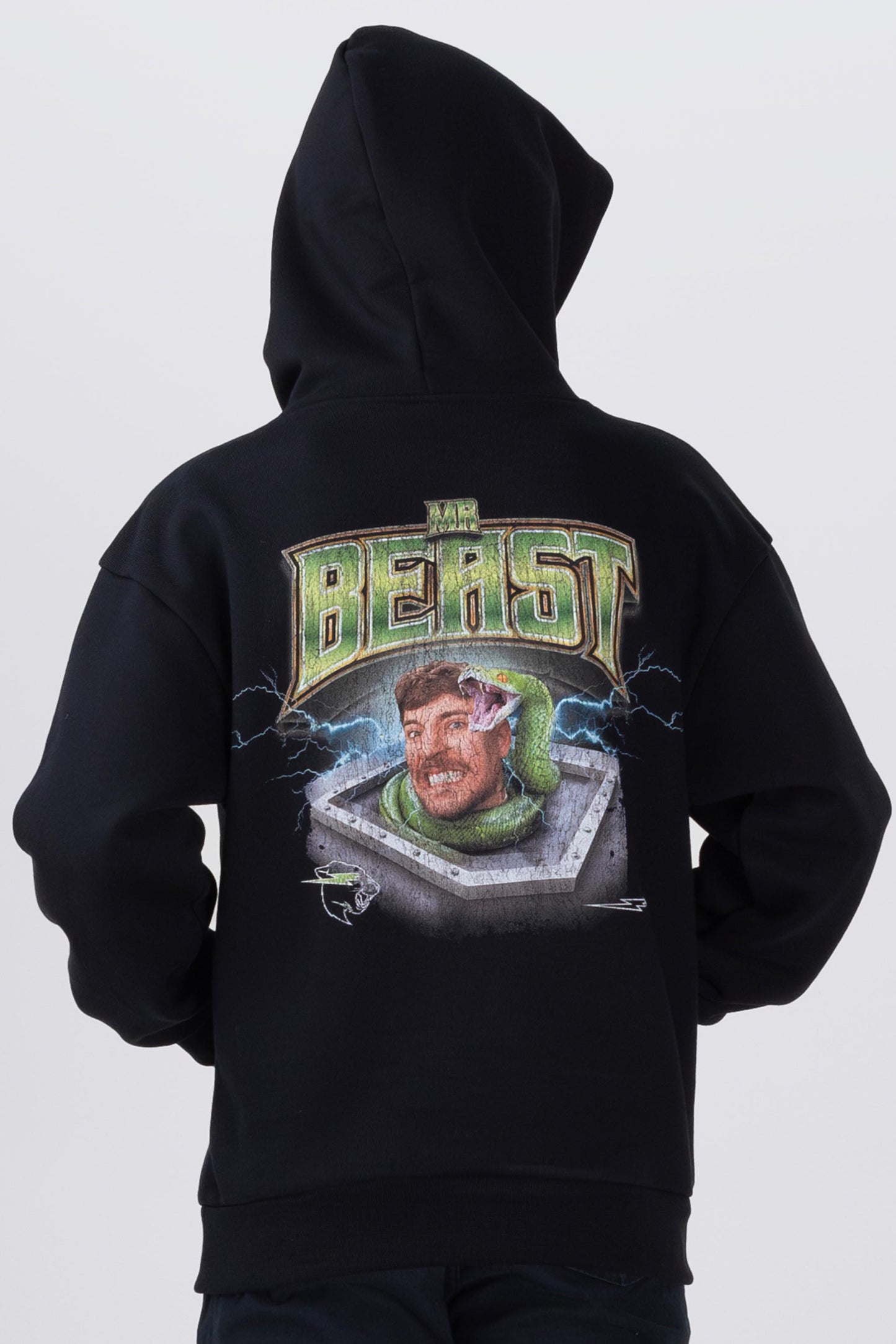 KIDS SNAKE BITE HOODIE - BLACK