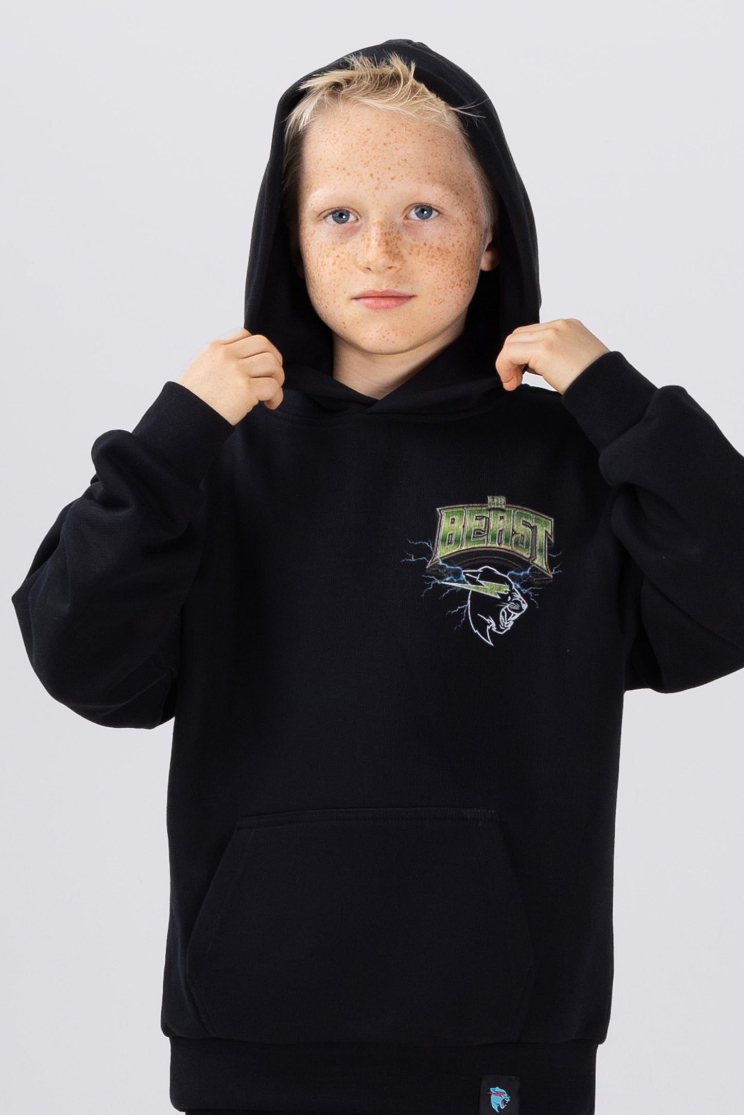 KIDS SNAKE BITE HOODIE - BLACK