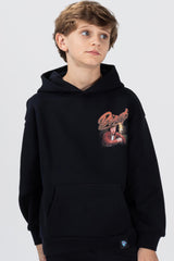 KIDS CAVE HOODIE - BLACK
