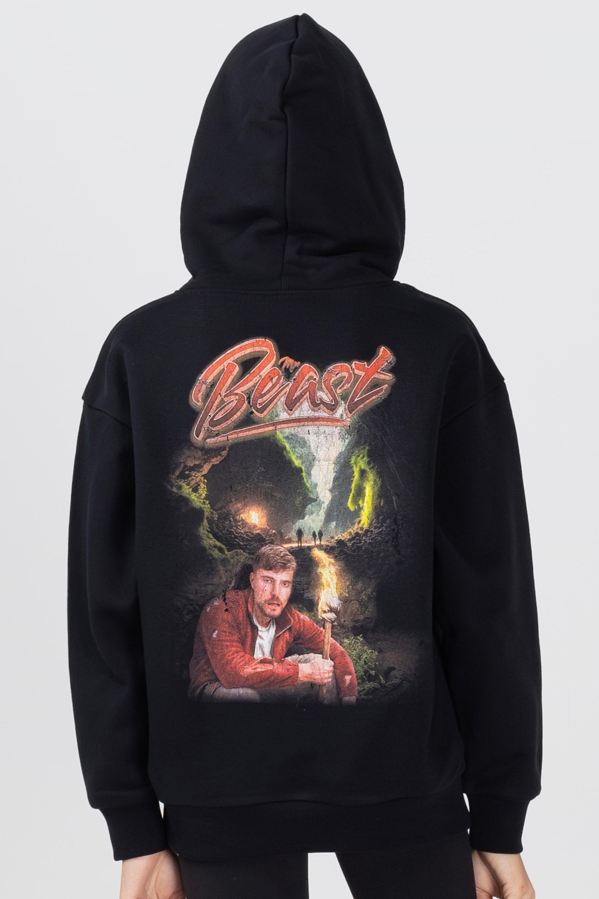 KIDS CAVE HOODIE - BLACK