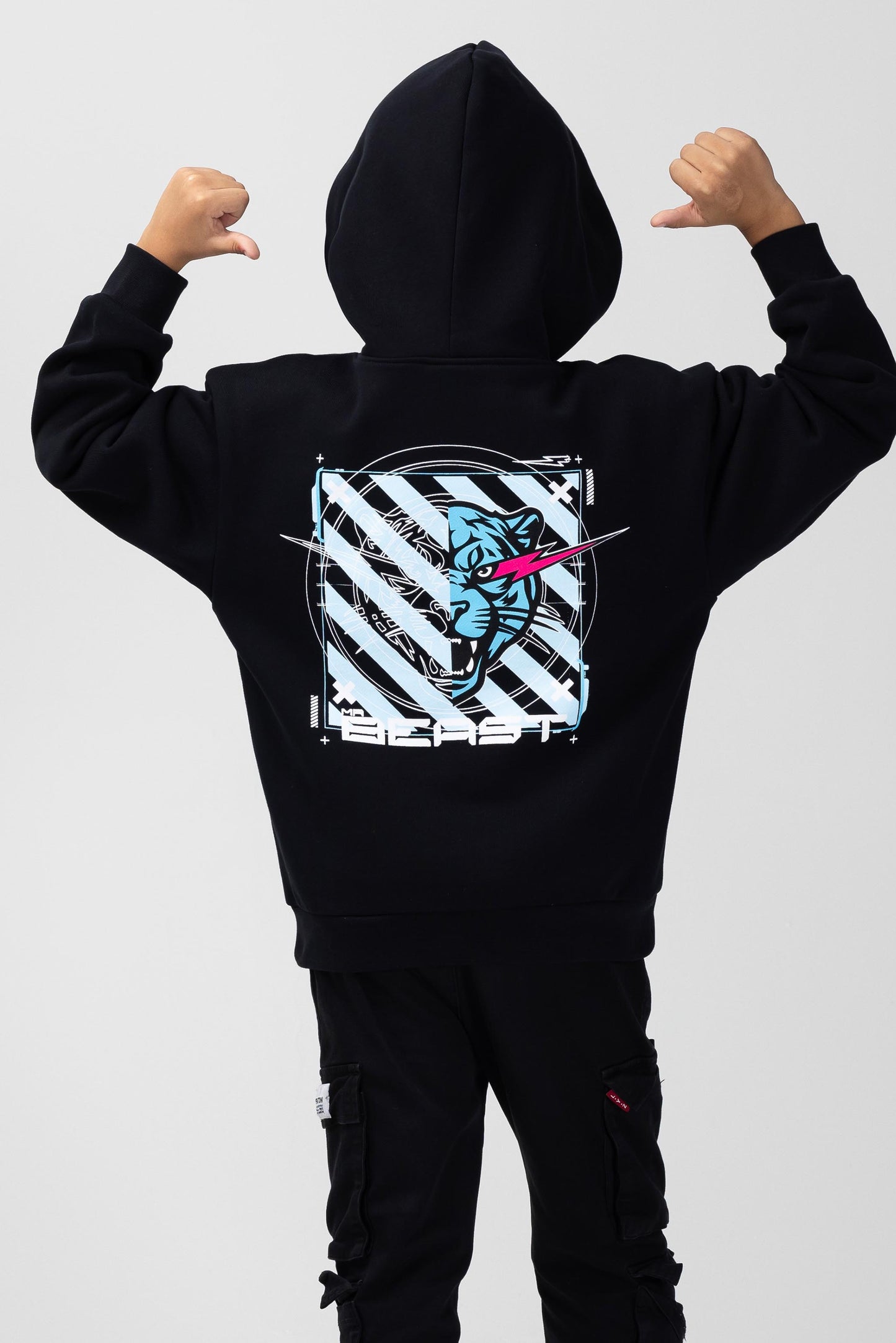 KIDS CLONE HOODIE - BLACK