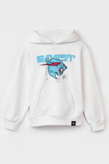 KIDS EXOBYTE HOODIE - WHITE