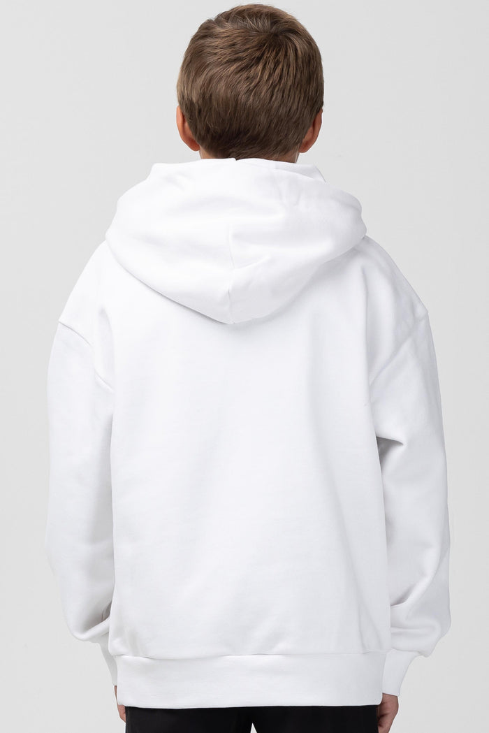 KIDS EXOBYTE HOODIE - WHITE – MrBeast.store